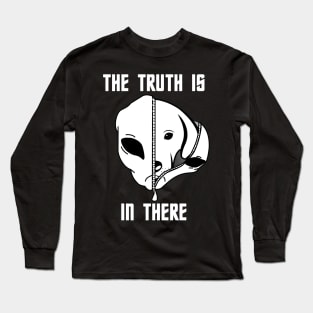 The truth is in there - dog in alien Long Sleeve T-Shirt